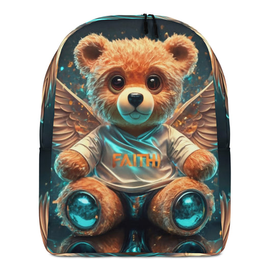 Angelic Teddy Bear Minimalist Backpack