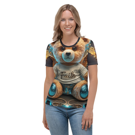 Angelic Teddy Bear Women's T-shirt