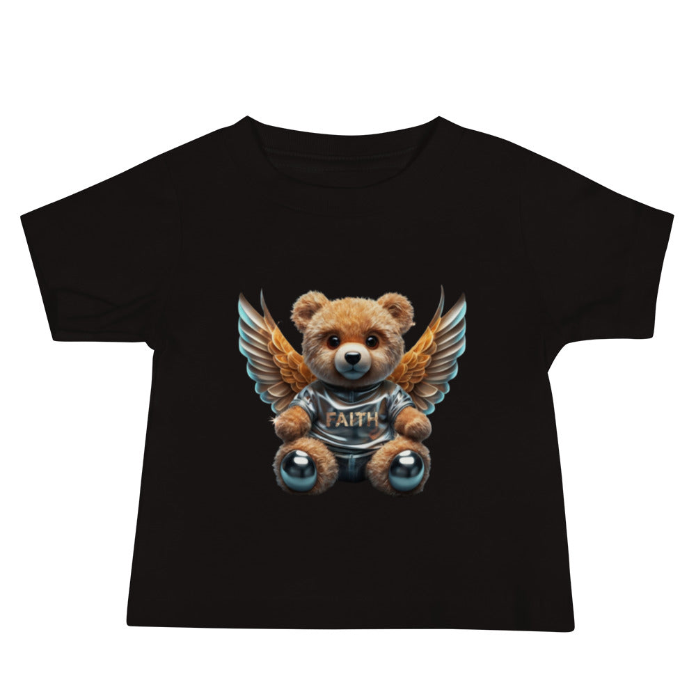 Angelic Teddy Bear Baby Jersey Short Sleeve Tee