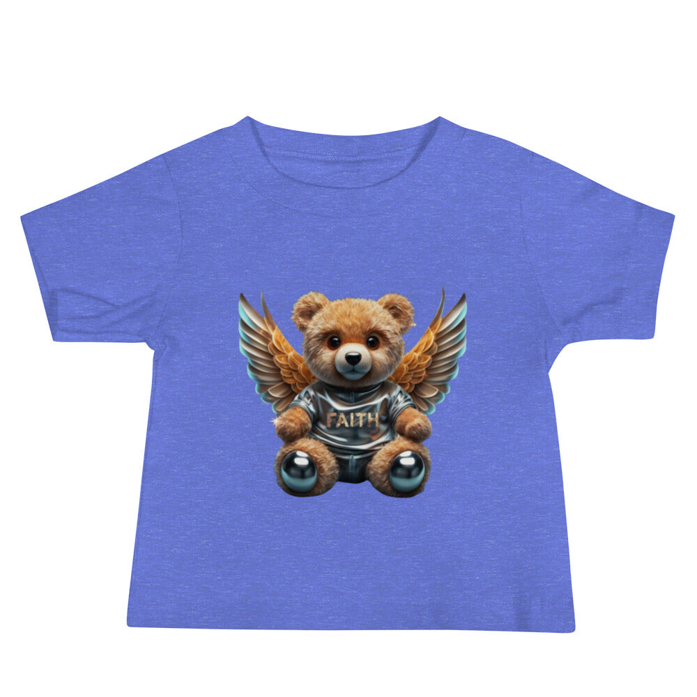 Angelic Teddy Bear Baby Jersey Short Sleeve Tee