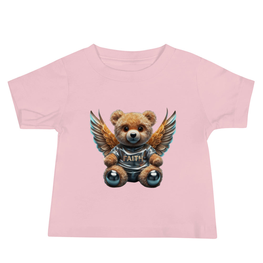 Angelic Teddy Bear Baby Jersey Short Sleeve Tee