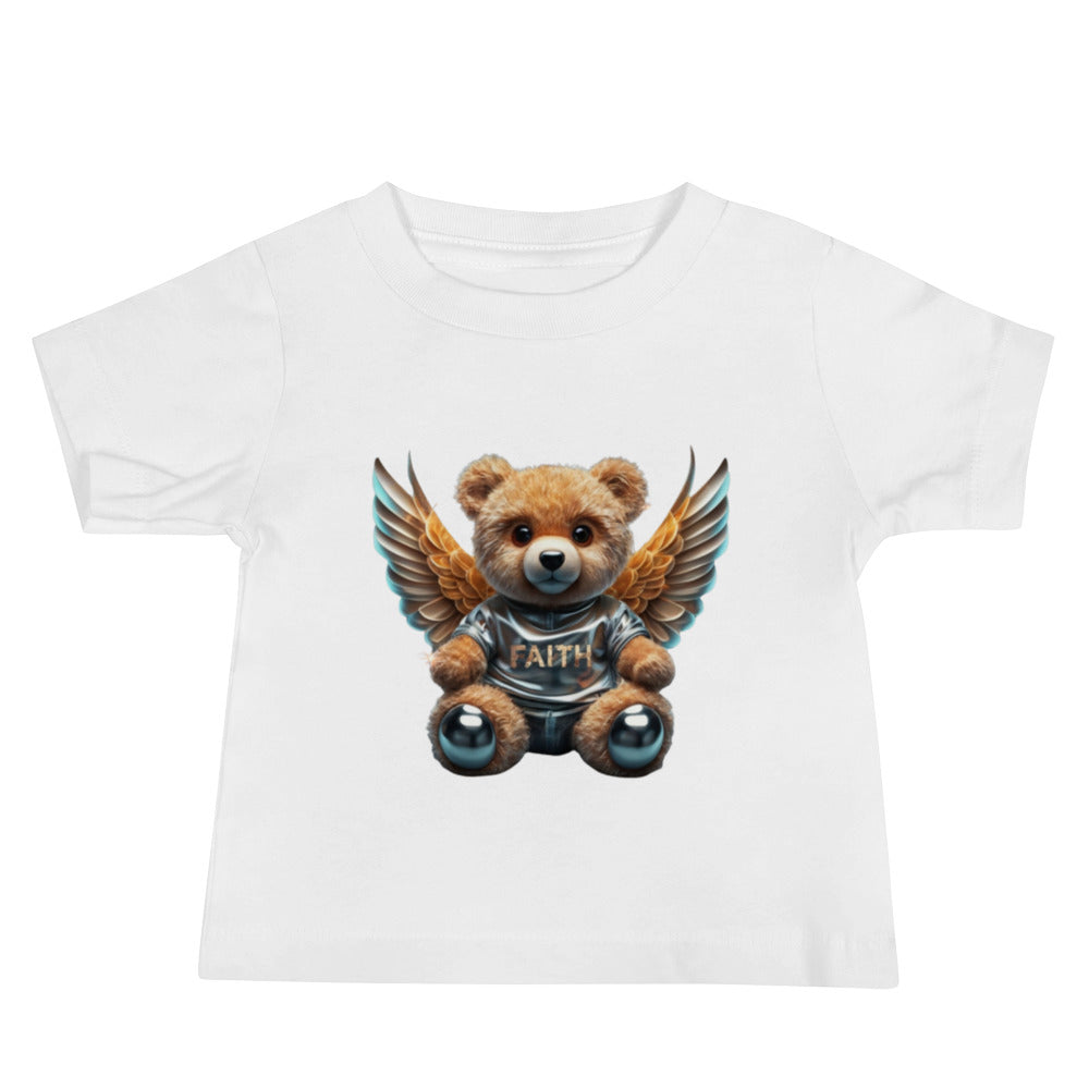 Angelic Teddy Bear Baby Jersey Short Sleeve Tee