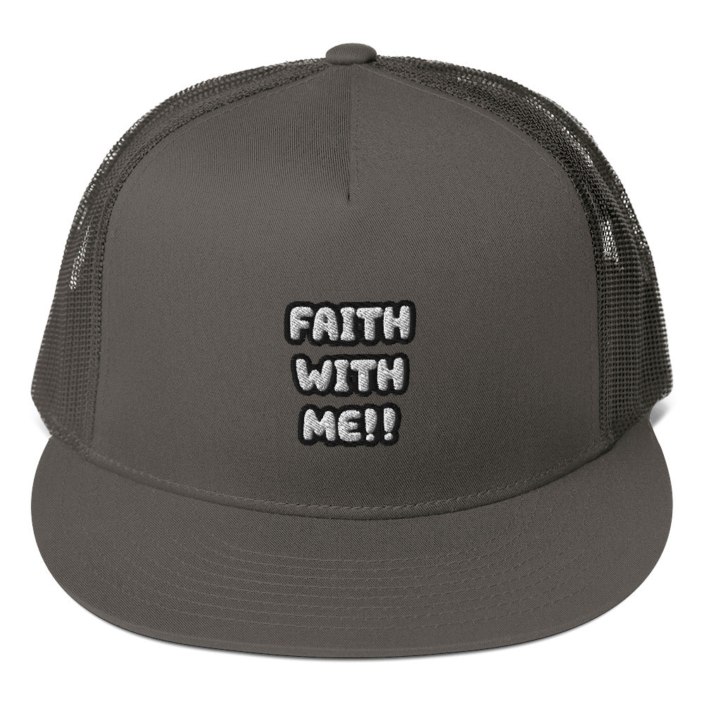 Faith With Me! Mesh Back Snapback