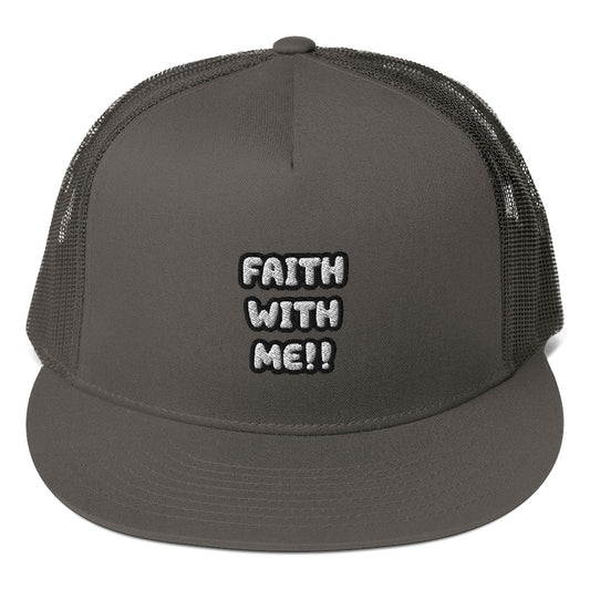 Faith With Me! Mesh Back Snapback